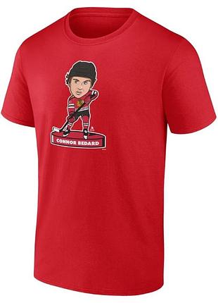 Футболка fanatics connor bedard chicago blackhawks