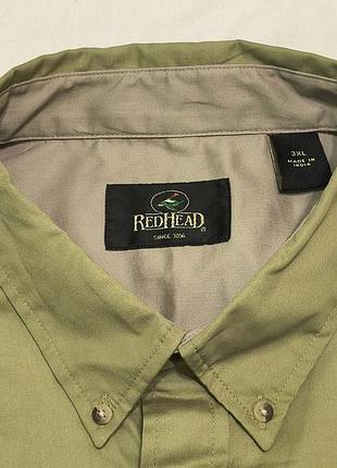 Red head cotton - рубашка большой хлопок стильный, короткий рукав - 3xl-4xl
