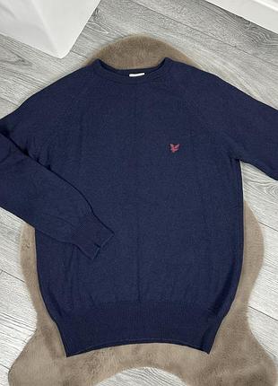 Чоловічий оригінальний шерстяний джемпер lyle&scott