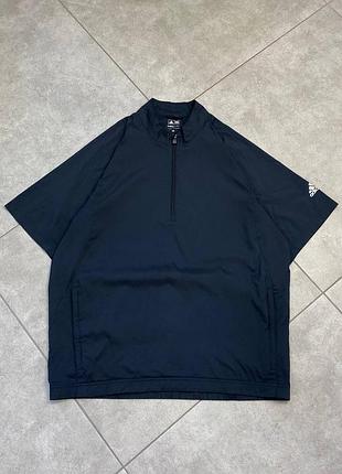 Футболка 1/3 зіп adidas clima proof wind