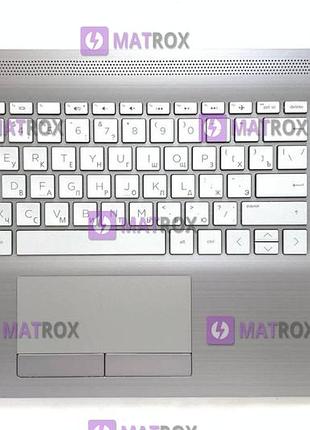 Передняя панель к ноутбуку hp pavilion 15-da, 15-db, 250 g7, 255 g7 серебристый