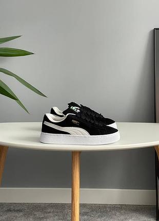 👟 кроссовки puma suede xl black white / наложка bs👟