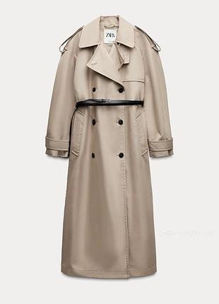 Стильний тренч zara у трендовому відтінку беж