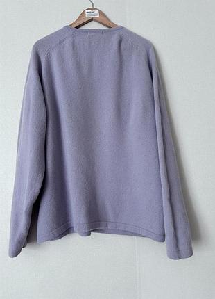 Бузковий светр хл 100% wool george 3