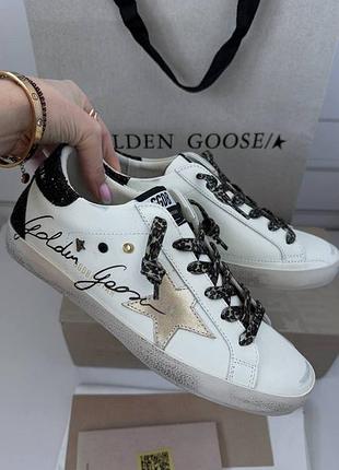 Женские белые кеды кроссовки голден гус гуз golden goose ggdb star