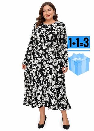 🥰довга сукня в квітковий принт f&f 18