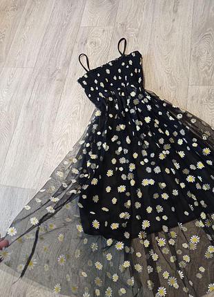 Новий чорний сарафан s-l✨ легка тканина, вільний крій, резинка тягнеться. ідеальний на літо, відпочинок і прогулянки☀️