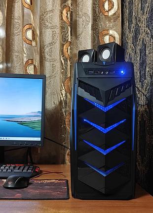 Игровой пк с подсветкой, rx 550, 4 gb
