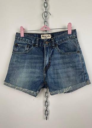 Жіночі джинсові шорти levis 505 rework