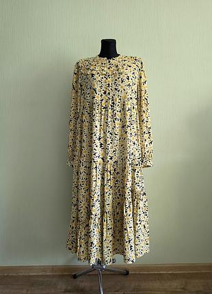 Платье миди ярусы 3