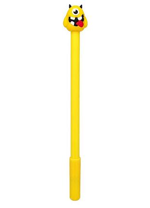 Детская гелевая ручка "horror" a082(yellow) синий, 16,5 см