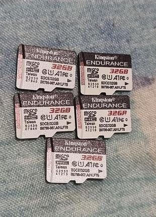Карта памяти 32 гб kingston endurance 37.2-37.8/90.6-91.6 microsd microsdhc u1 a1 sdce/32gb