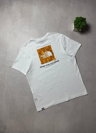 Футболка чоловіча біла the north face big logo оригінал