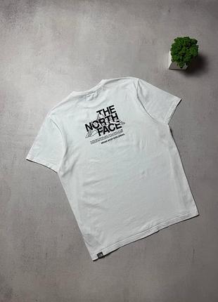 Футболка чоловіча біла the north face big logo оригінал
