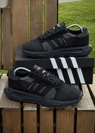 Кросівки чоловічі adidas retropy e5, чорні (літні) демісезонні весна-літо-осінь текстиль розмір 41-45 нові 2752-1