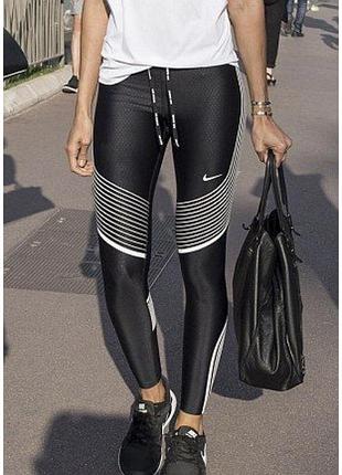 Лосини nike dri -fit спортивні жіночі/тайтси для тренувань