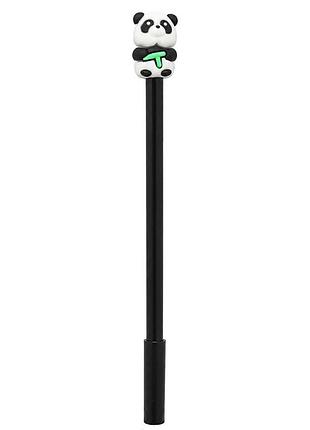 Ручка дитяча з іграшкою "панда" c0057(black) гелева, синя