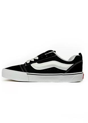 Vans knu skool black white 4