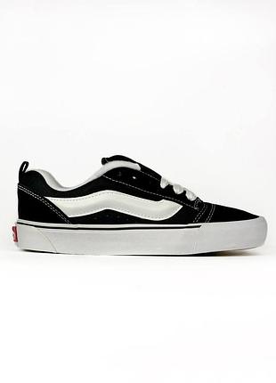 Vans knu skool black white 9