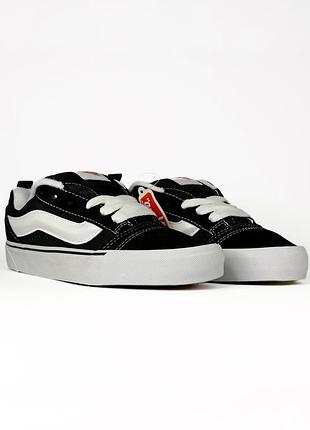 Vans knu skool black white 5