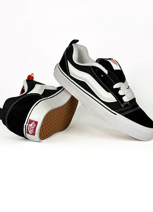 Vans knu skool black white 8