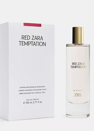 Парфум zara red temptation eau de parfum бакарат 80 ml нові запаковані оригінал зара іспанія