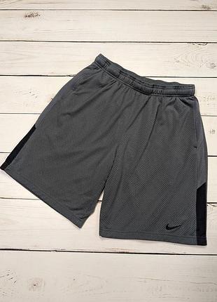 Чоловічі сірі широкі спортивні шорти nike найк оригінал вільні двошарові баскетбольні