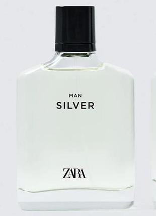 Чоловічі zara man silver 100 ml з набору без упакування