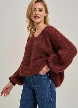 Мягенький свитер из шерсти альпаки💙10 фото