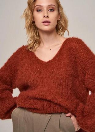 Мягенький свитер из шерсти альпаки💙7 фото