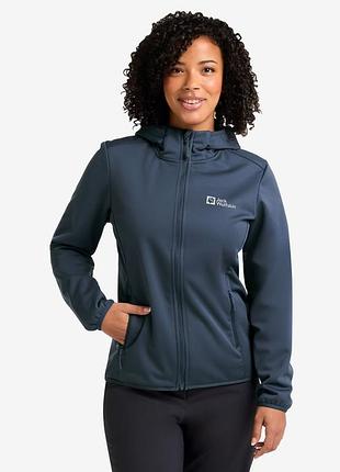 Брендовая демисезонная куртка jack wolfskin windhain hoody