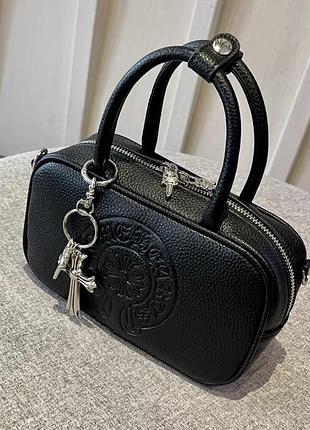 Жіноча сумка chrome hearts/ сумочка хром хертс/ чорна сумка/ сумочка