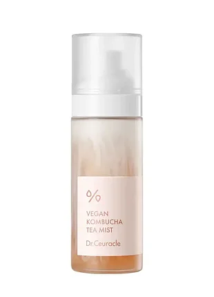 Веганский мист-спрей с экстрактом комбучи и черного чая dr. ceuracle vegan kombucha tea mist 80 мл
