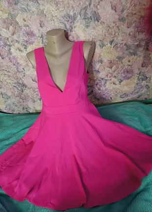 Малиновое платье 👗 сарафан
