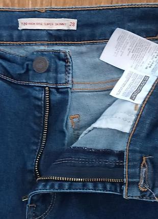 Джинси levi's premium 720 high rise super skinny w28 4