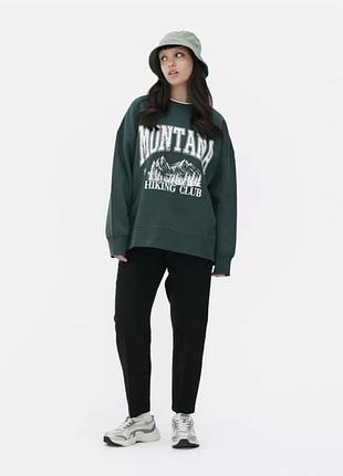 ​🌲 стильный оверсайз свитшот montana от primark, размер м