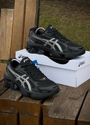 Кроссовки мужские asics gel-kinetic fluent, черные (сетка) демисезонные весна-лето-осень кожа текстиль размер 41-44 новые 3306-6