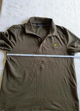 Чоловіче поло lyle & scott у крутому болотно-зеленому кольорі (оригінал) 9