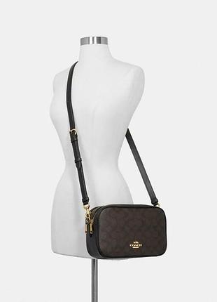 Оригінальна шкіряна сумка coach jes crossbody in signature canvas