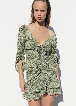 Шифонове плаття zara