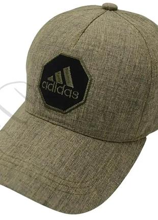 Бейсболка летняя льняная кепка брендовая на регуляторе размера adidas blh25808 темно-коричневый