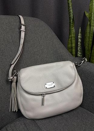 Оригінальна шкіряна сумка michael kors bedford crossbody / shoulder bag