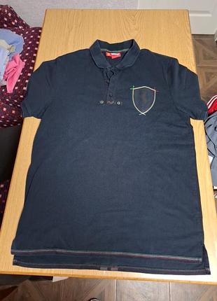 Поло мужское черное puma ferrari