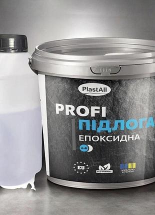 Рідка епоксидна підлога plastall™ profi 4.5 кг | білий глянець | наливна епоксидна підлога для гаража, бетону, складу — diy покрит