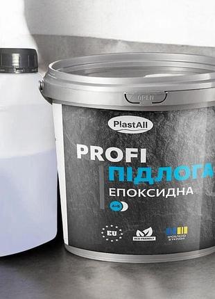 Рідка епоксидна підлога plastall profi 10 кг біла двокомпонентна самовирівнювальна