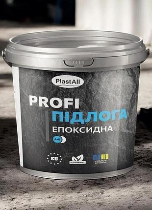 Епоксидна наливна підлога для бетону та дерева plastall™ profi 10 кг графіт plastall