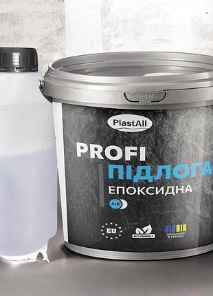 Рідка епоксидна підлога plastall™ profi 1 кг біла — наливна підлога для гаража, складу, майстерні та дому