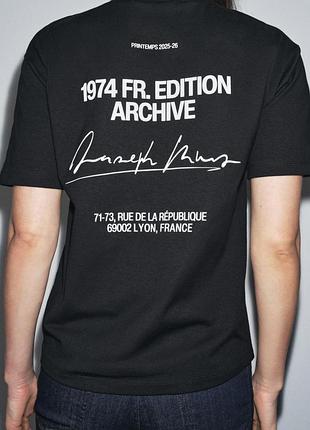 Чорна футболка овер zаra pозмір s