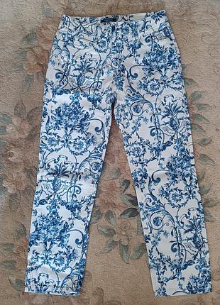 Штаны брюки 👖👖👖 джинсы atelier gardeur цветочный принт винтаж