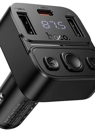 Азп fm модулятор hoco e87 delta 35w (1usb-a/1c) black